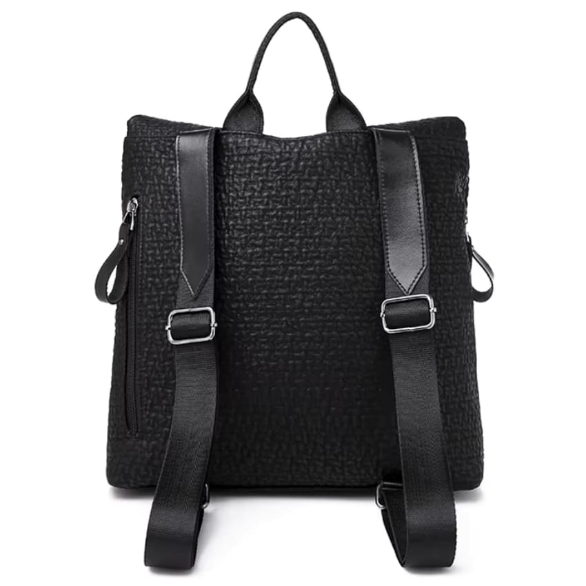 Mochila Feminina Preta Modelo Foxer Aura Black