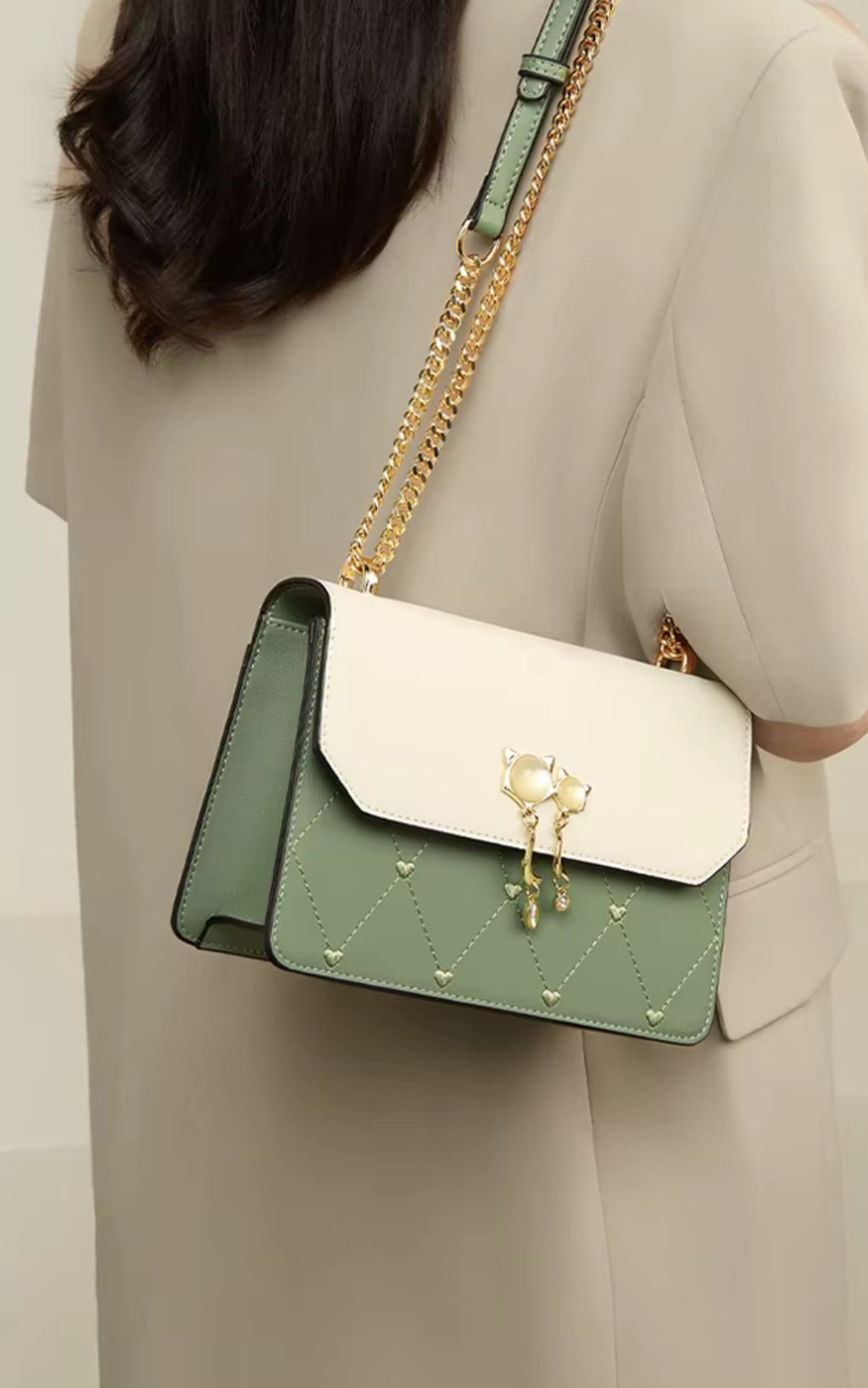 Bolsa Feminina Transversal Modelo Bella Duo