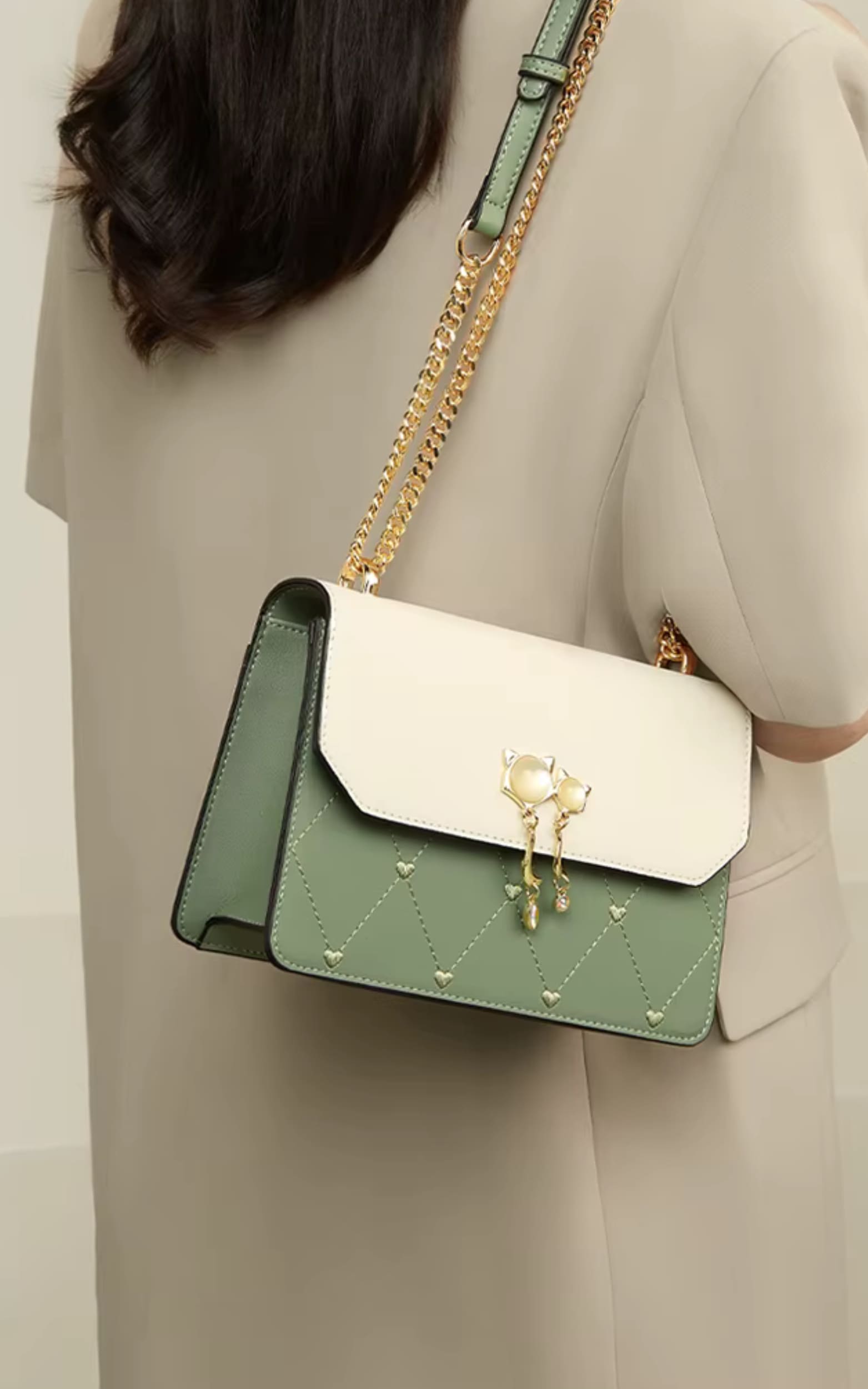 Bolsa Feminina Transversal Modelo Bella Duo