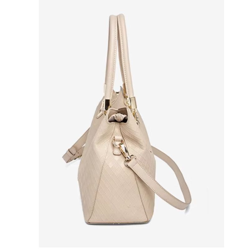 Bolsa Feminina Ombro De Couro Modelo Verona Beig