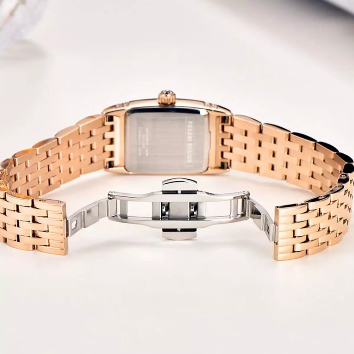 Relógio Feminino Pagani Design Diamond Gold