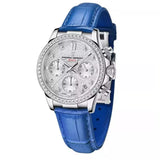 Relógio Feminino De Couro Pagani Design Seraphine  Blue