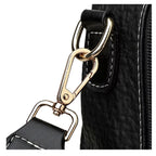 Mochila Feminina Preta De Couro Modelo Serena Black