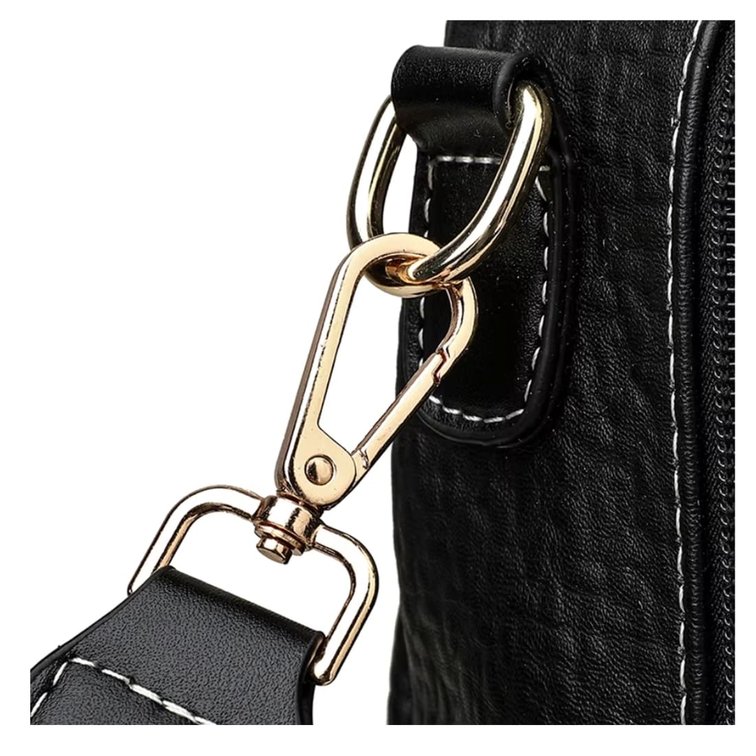 Mochila Feminina Preta De Couro Modelo Serena Black