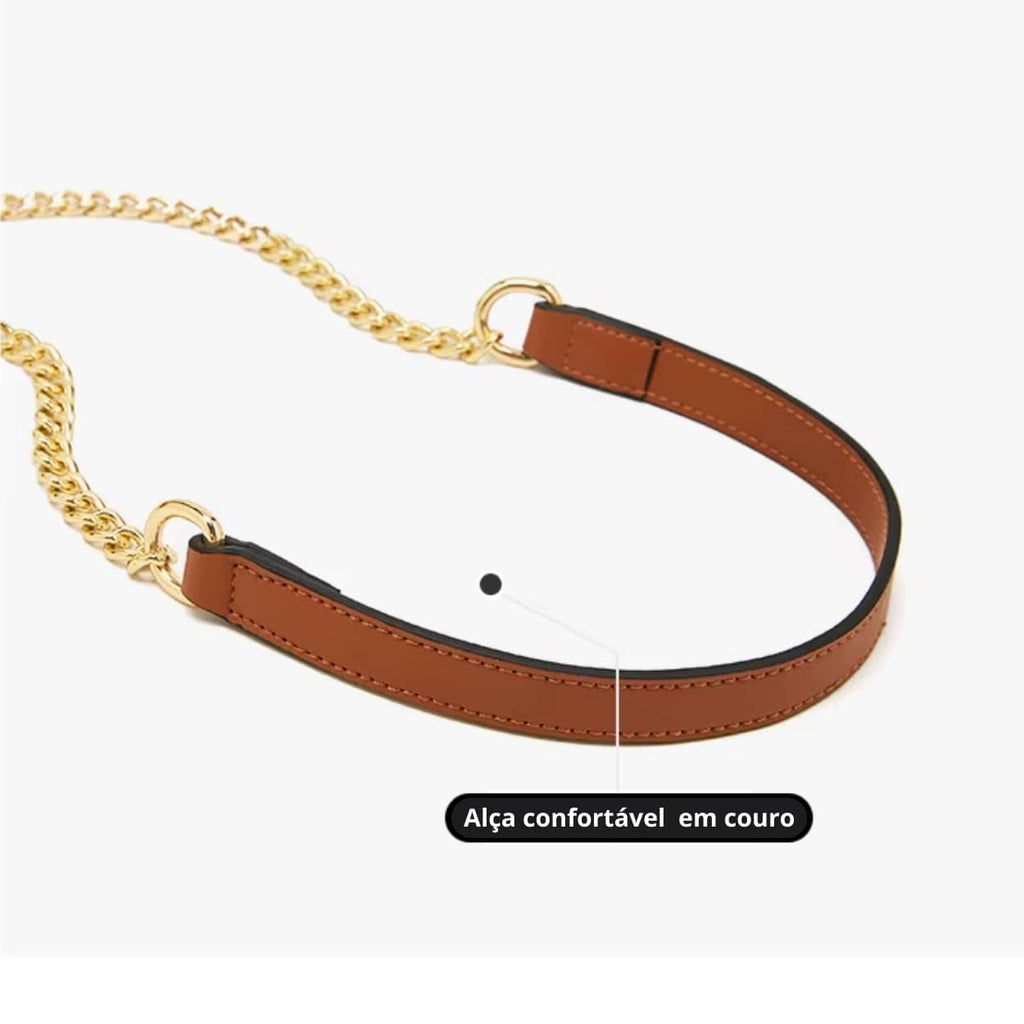 Bolsa Feminina Transversal Modelo Lady Brown