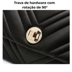Bolsa Feminina De Ombro Modelo Foxer  Flap Black