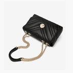 Bolsa Feminina De Ombro Modelo Foxer  Flap Black