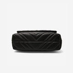 Bolsa Feminina De Ombro Modelo Foxer  Flap Black