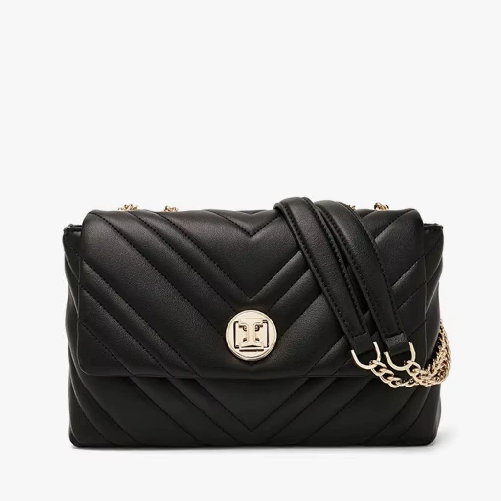 Bolsa Feminina De Ombro Modelo Foxer  Flap Black