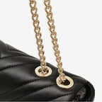 Bolsa Feminina De Ombro Modelo Foxer  Flap Black