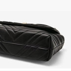 Bolsa Feminina De Ombro Modelo Foxer  Flap Black