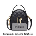 Bolsa  Feminina De Couro Modelo Jolie Black