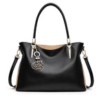 Bolsa Feminina Grande  Feita Em Couro Modelo Foxer Vallée Black