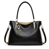 Bolsa Feminina Grande  Feita Em Couro Modelo Foxer Vallée Black