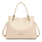 Bolsa Feminina Ombro De Couro Modelo Verona Beig