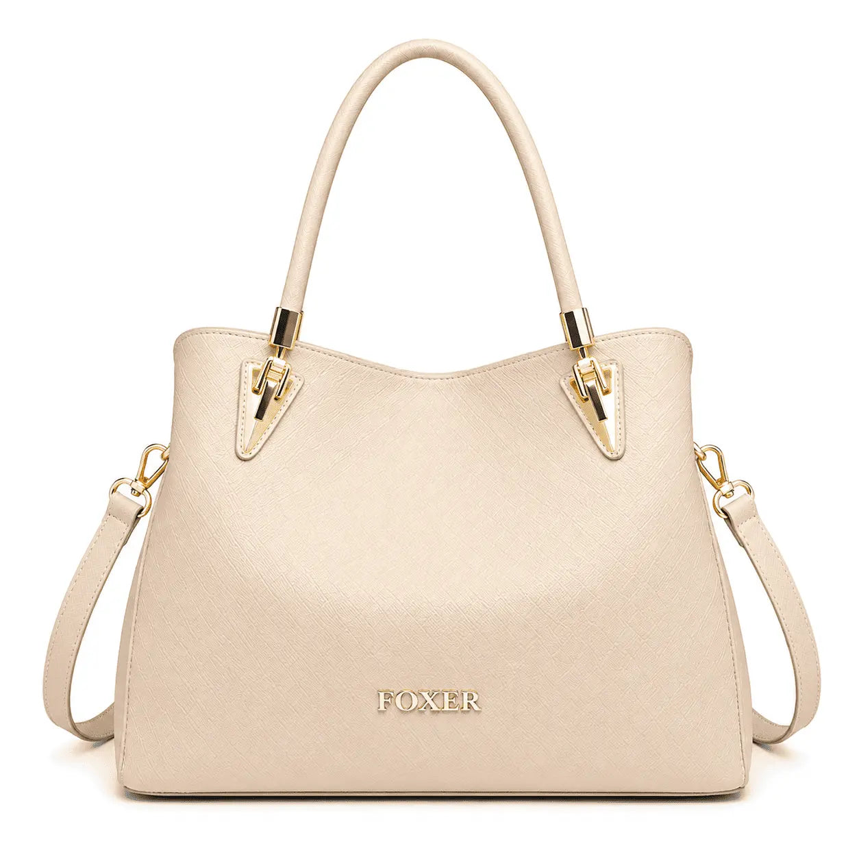 Bolsa Feminina Ombro De Couro Modelo Verona Beig