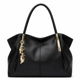 Bolsa Feminina Grande Preta de couro Modelo Foxer Majesté Black