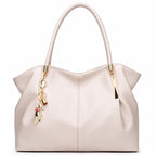 Bolsa Feminina Grande De Couro Modelo Foxer Majesté Rosé