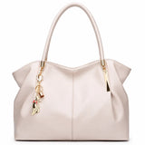 Bolsa Feminina Grande De Couro Modelo Foxer Majesté Rosé