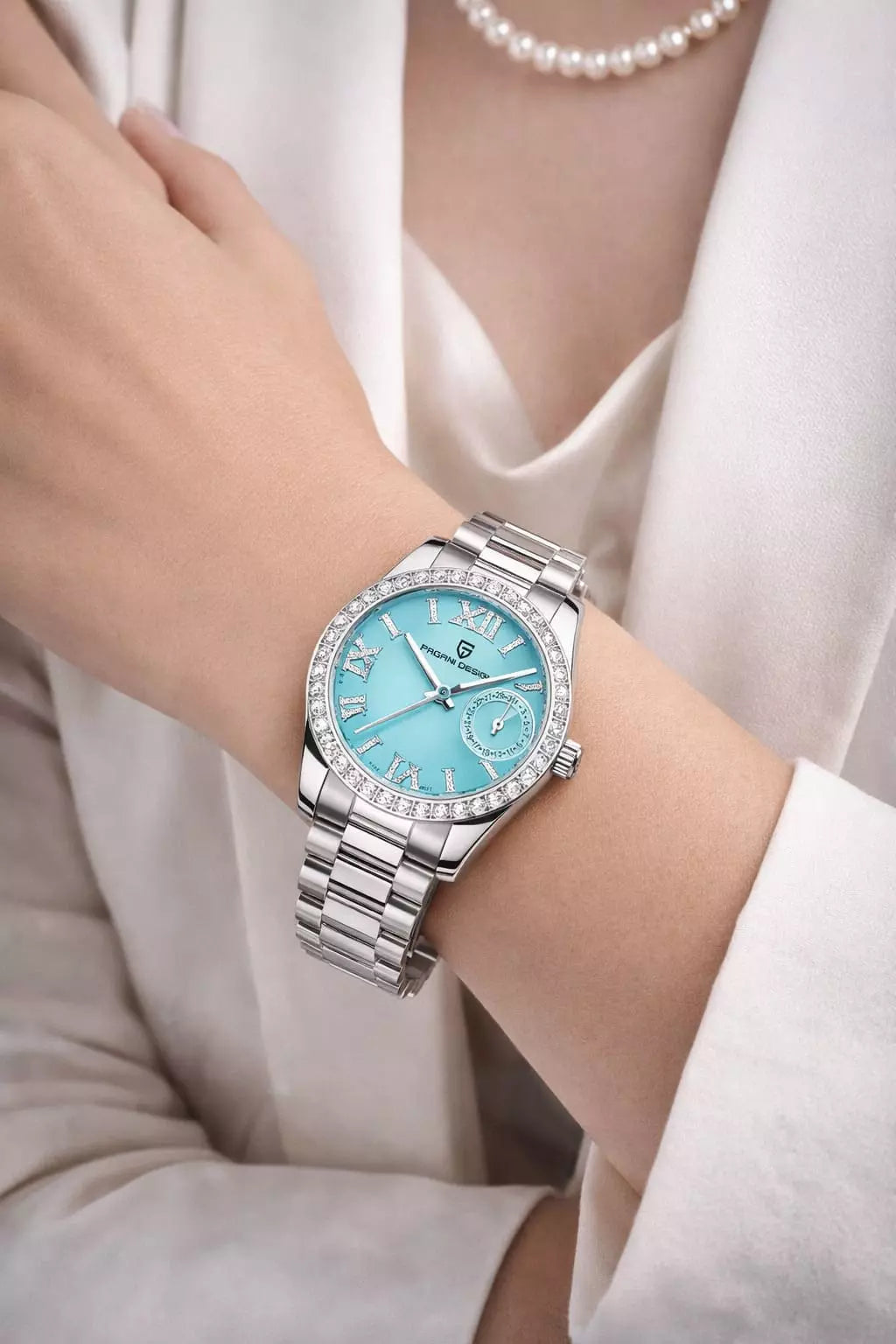 Relógio Feminino Pagani Design Geneva Blue