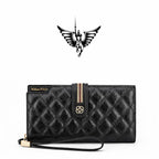 Carteira Feminina Grande Modelo Sarah Black -Linha WilliamPolo