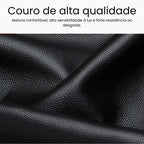 Bolsa Feminina Grande Transversal De Couro Genuíno Modelo Foxer Essène BLack