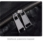 Mochila Feminina De Couro Modelo Spine Black