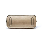 Bolsa Feminina Transversal Em  Couro Refinado Modelo Dauphine Beige