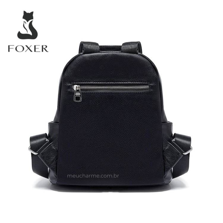 Mochila Feminina De Couro Modelo Spine Black