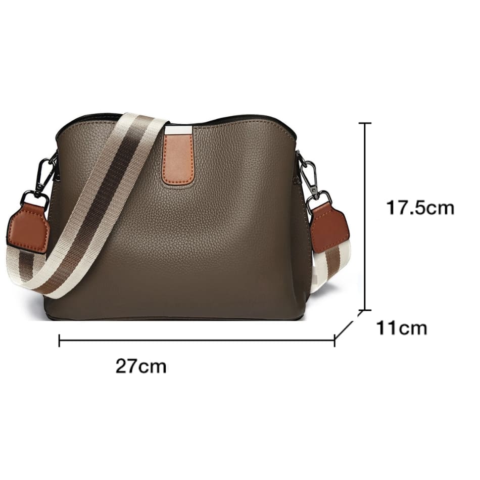 Bolsa Feminina Transversal De Couro Modelo Foxer Valmont Brown