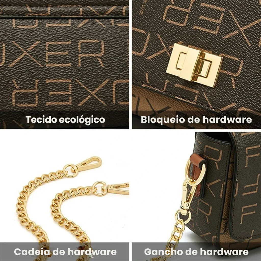 Bolsa Feminina Tranversal Modelo Foxer Marvelle