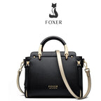 Bolsa Feminina Transversal De Couro Modelo Prestige Cabas Black