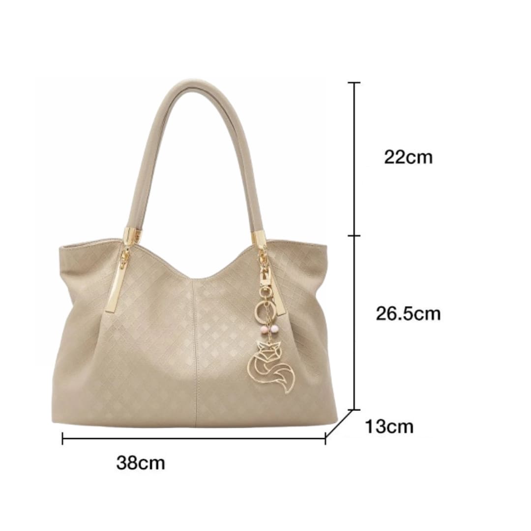 Bolsa feminina Grande De Couro Refinado Modelo Saint Germain