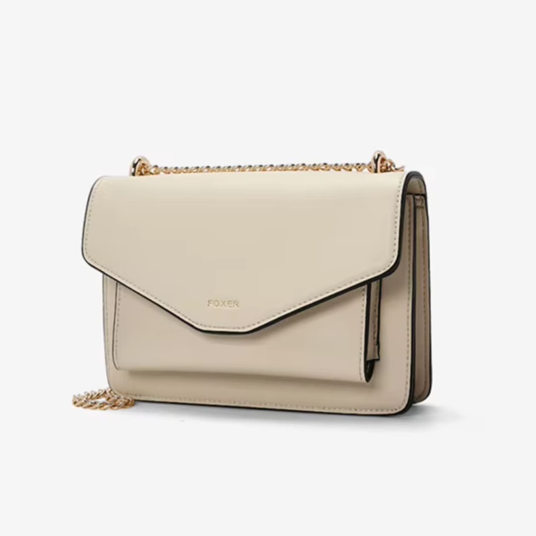Bolsa Feminina Transversal Pequena Modelo Arvelle Beige