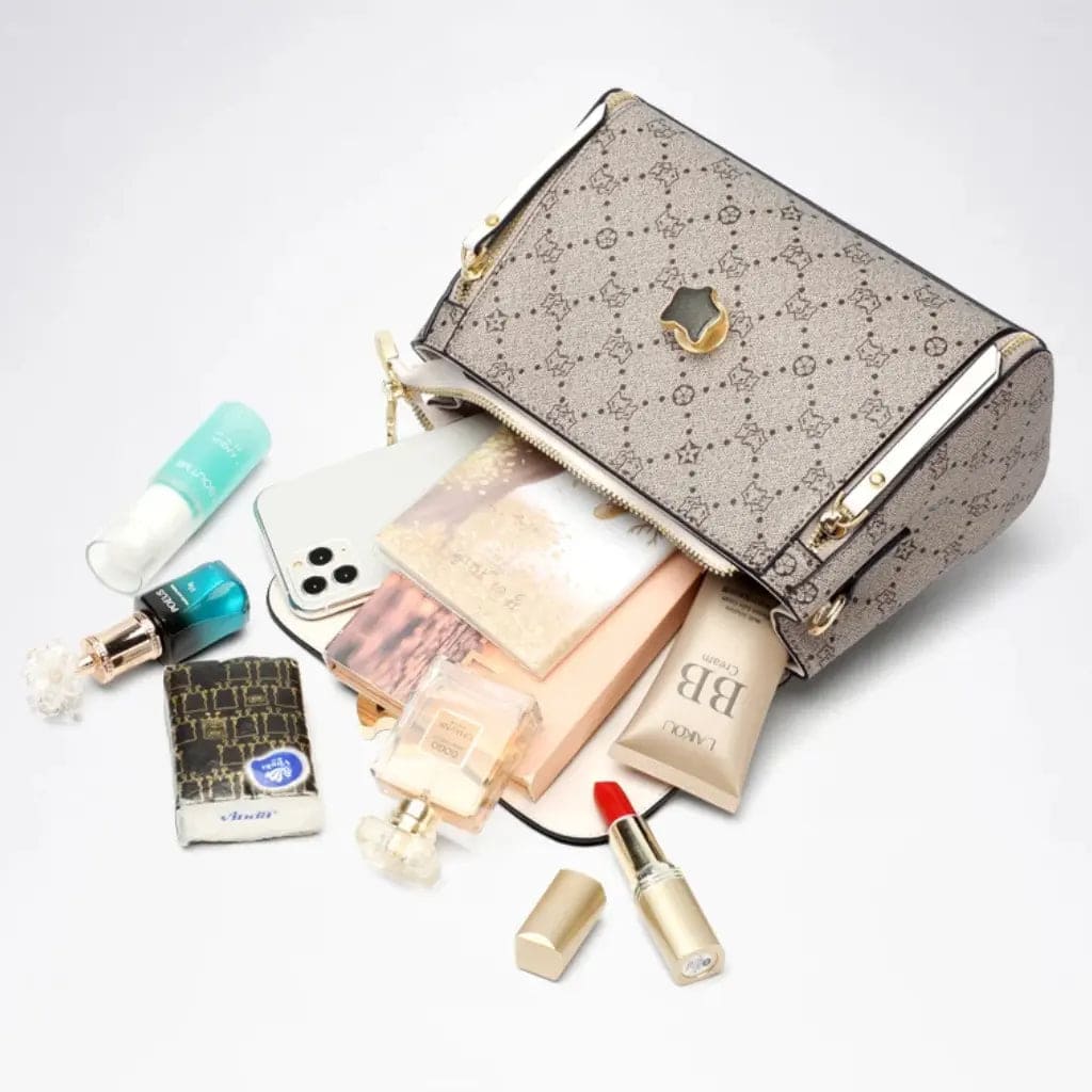 Bolsa Feminina Transversal Modelo Célinea Gray