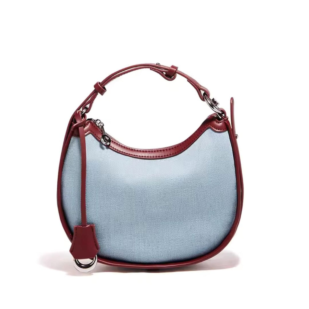 bolsa feminina transversal  pequena jeans luxe 2.3
