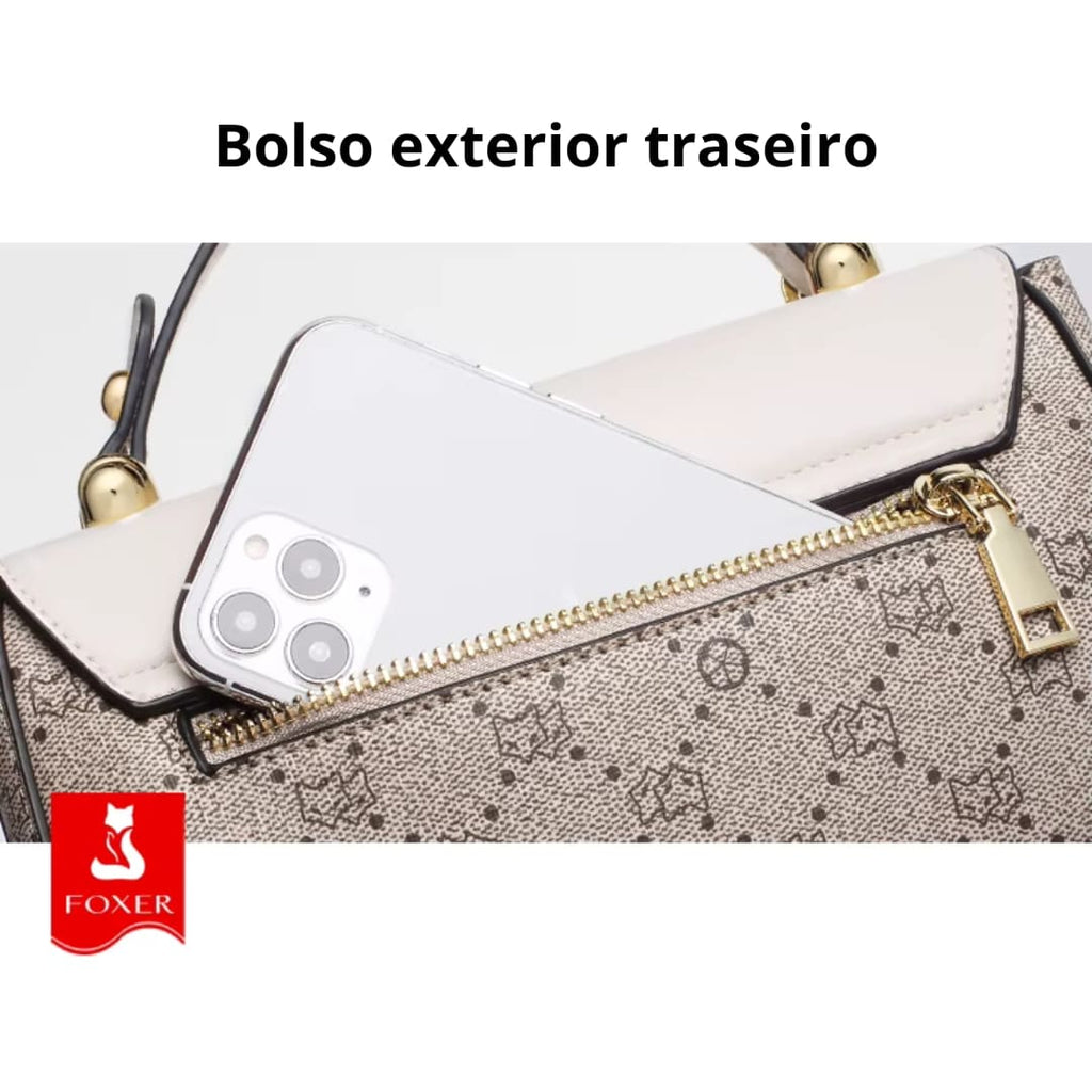 Bolsa Feminina Transversal Modelo Célinea Gray