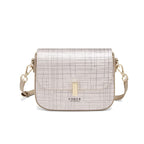 Bolsa FOXER Éclat Saddle frontal com design sofisticado e acabamento refinado