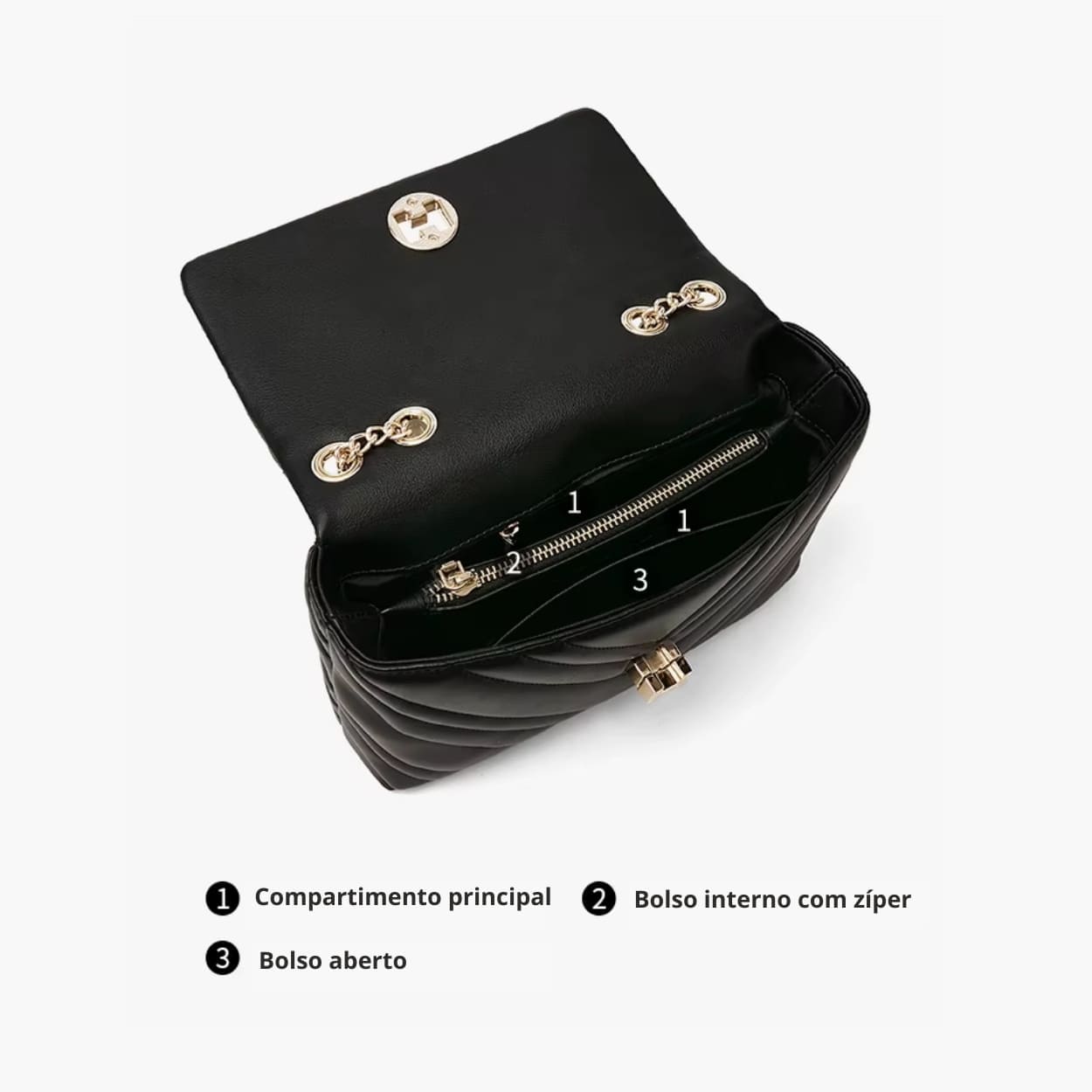 bolsa feminina transversal pequena -flap 1.2