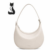 Bolsa Feminina De Ombro De  Couro Legítimo – Modelo Lunéra White