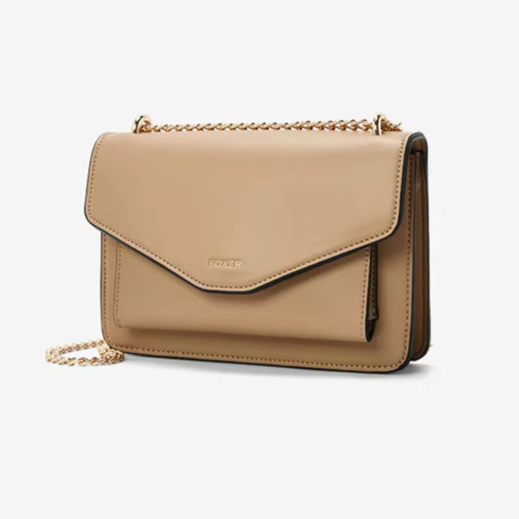 Bolsa Feminina Transversal Pequena Modelo Arvelle Beige