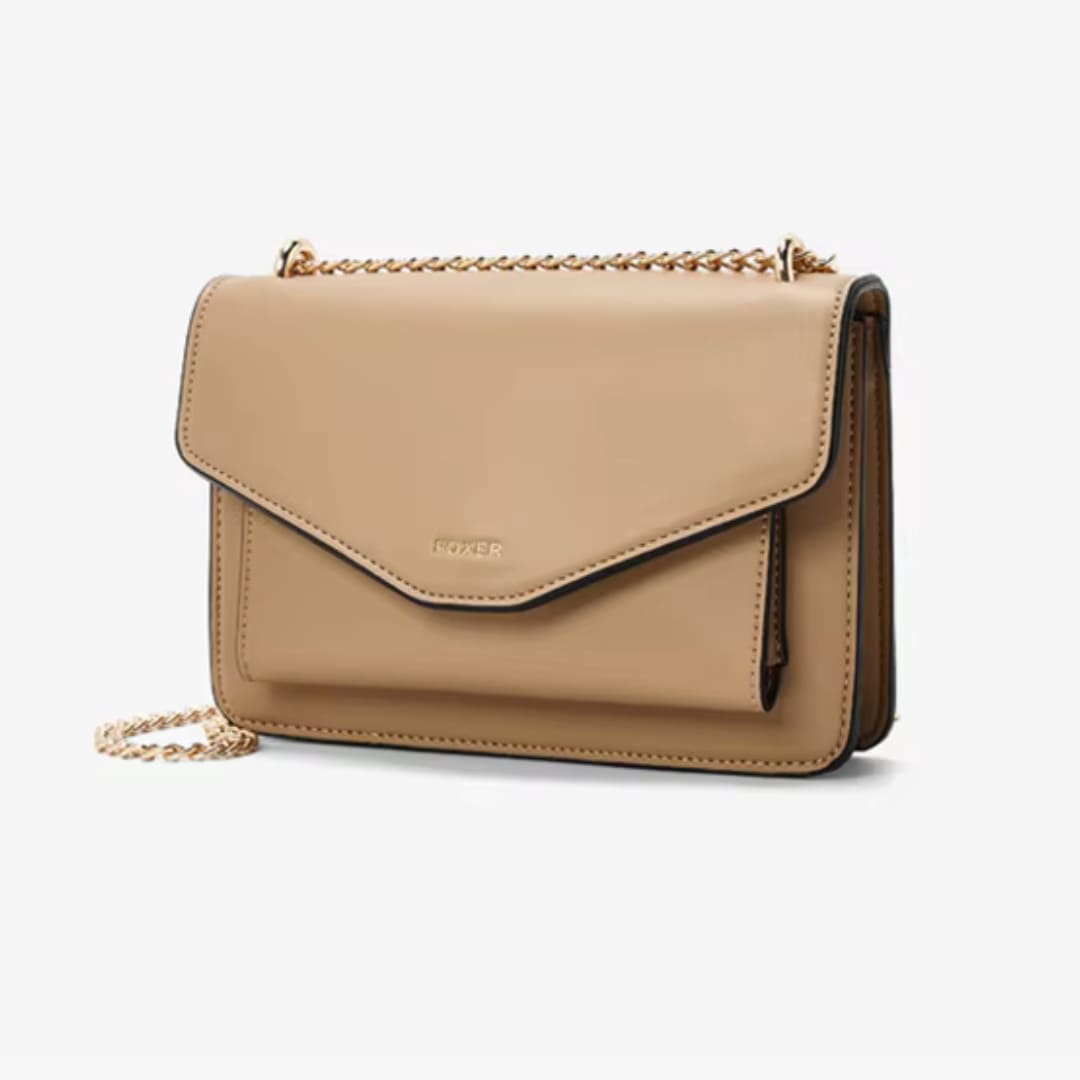 Bolsa Feminina Transversal Pequena Modelo Arvelle Beige