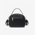 Bolsa Feminina Transversal De Couro Refinado  Modelo Rivelle Black