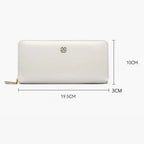 Carteira feminina Grande De Couro Genuíno  Modelo Rivolle- Linha WilliamPolo