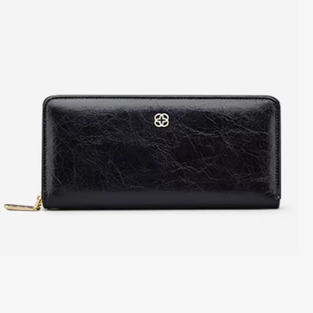 Carteira feminina Grande De Couro Genuíno  Modelo Rivolle- Linha WilliamPolo