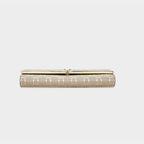 Carteira Feminina Grande De Couro Refinado Modelo Foxer Sélune Beige