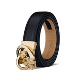 Cinto Feminino De Couro  Modelo Véline Black- Linha William Polo