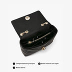 bolsa feminina transversal pequena- preta