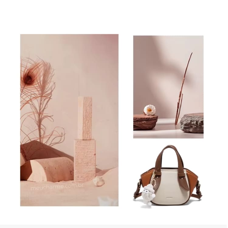 Bolsa Feminina Transversal  De Couro  Modelo Foxer  Verona Whit