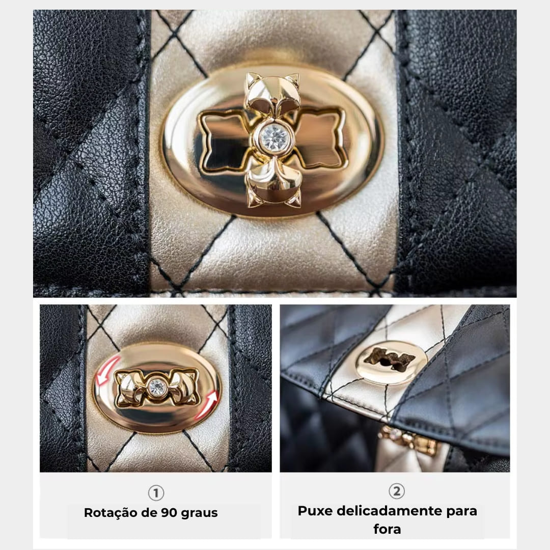 Bolsa Feminina Transversal  Modelo Foxer Bella Treluxe